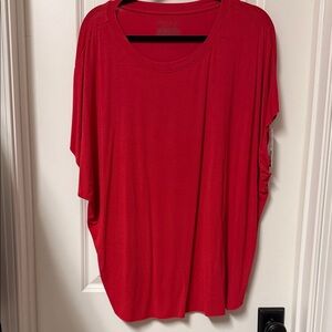Anna & Ava Bold Red Short Sleeve Top